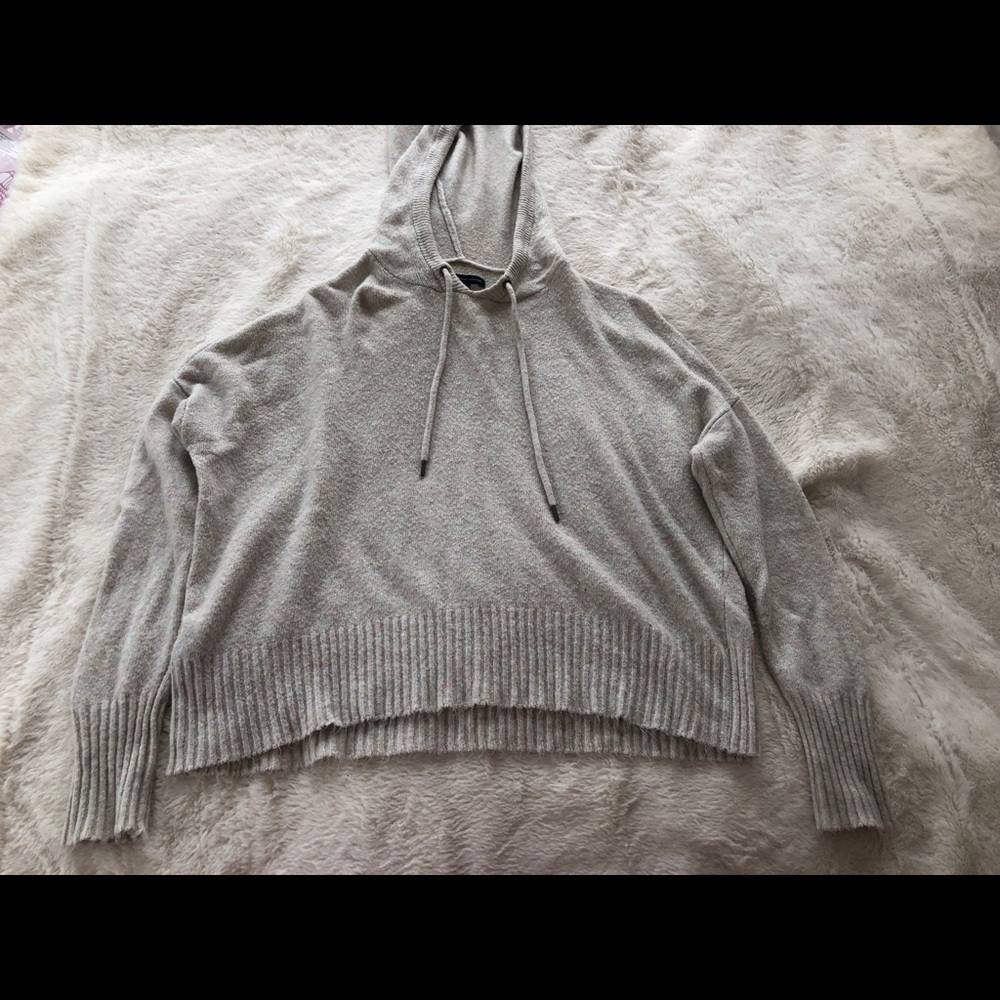 Tan cropped sweatshirt